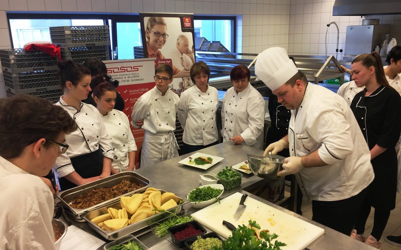 Young cooks trained under the guidance of professionals at the Clarion Olomouc